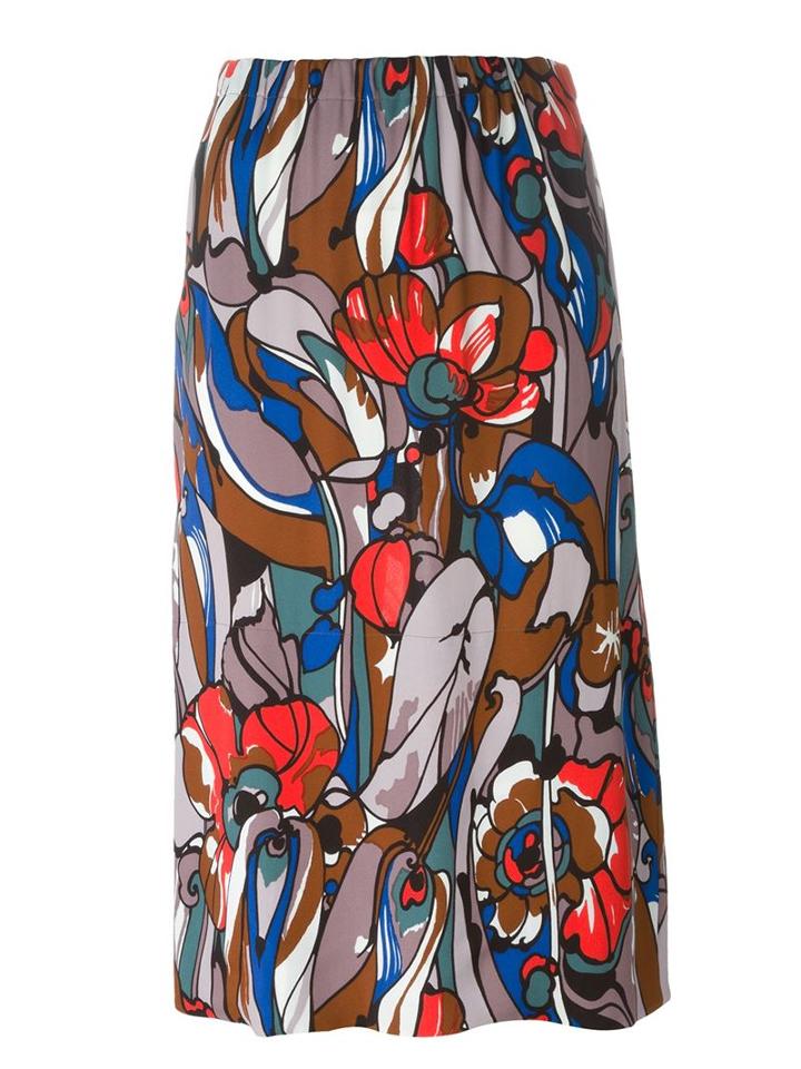 Marni 'lectric' Printed Skirt