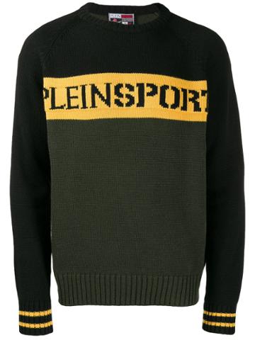 Plein Sport Intarsia-knit Jumper - Green