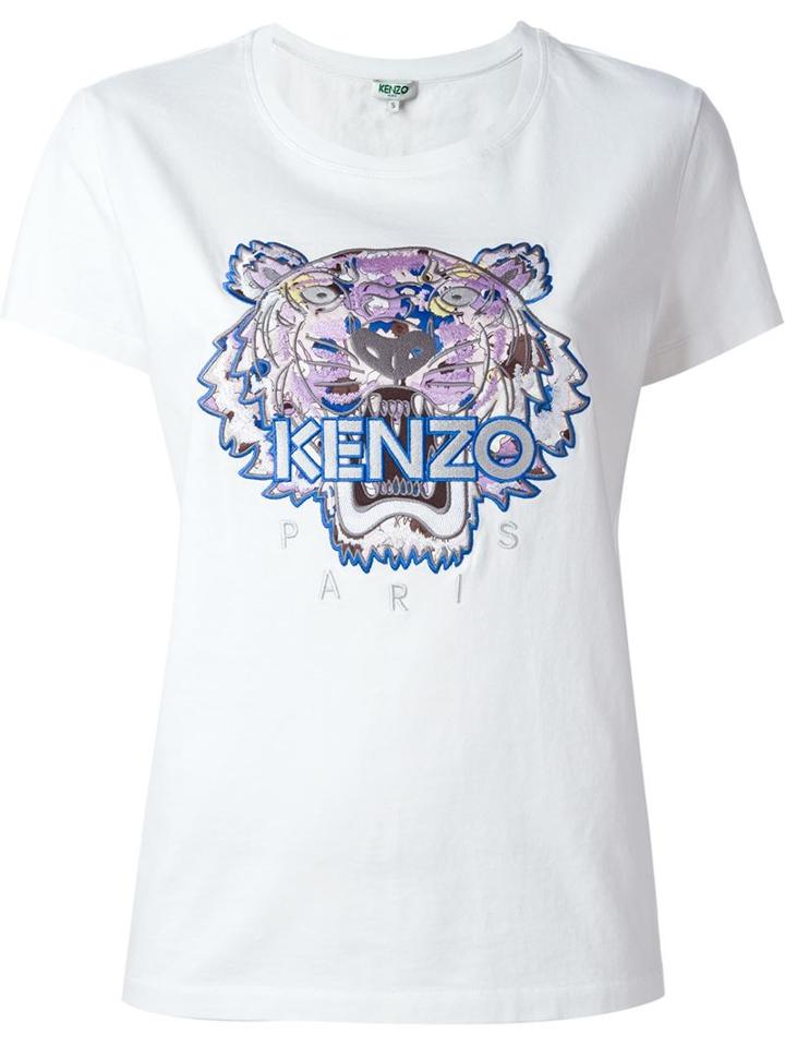 Kenzo 'tiger' T-shirt, Women's, Size: Large, White, Cotton/polyester