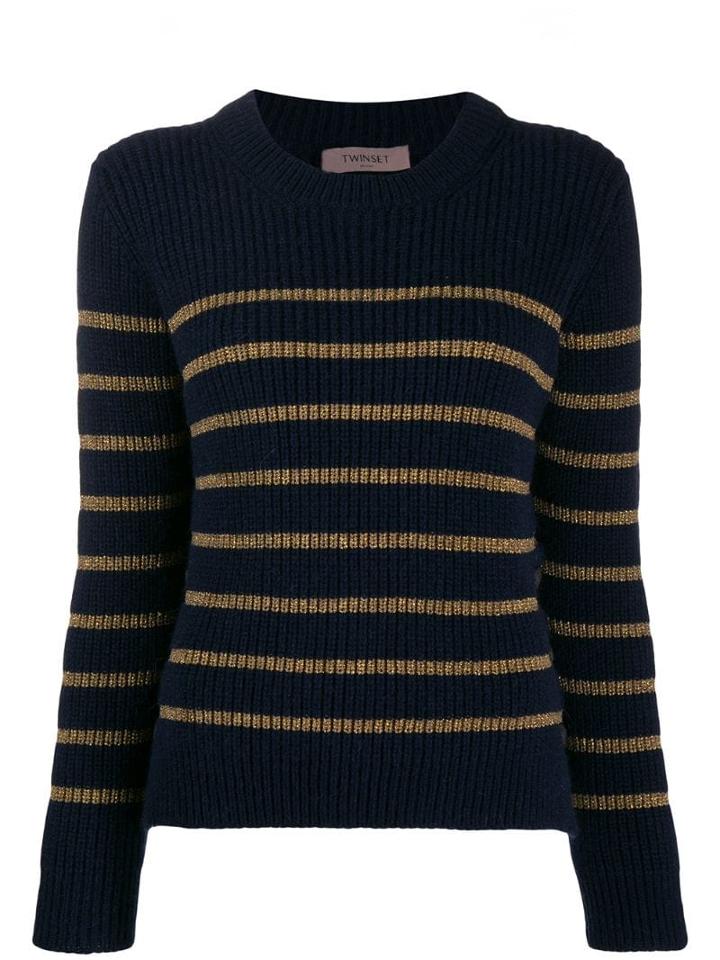 Twin-set Striped Jumper - Blue