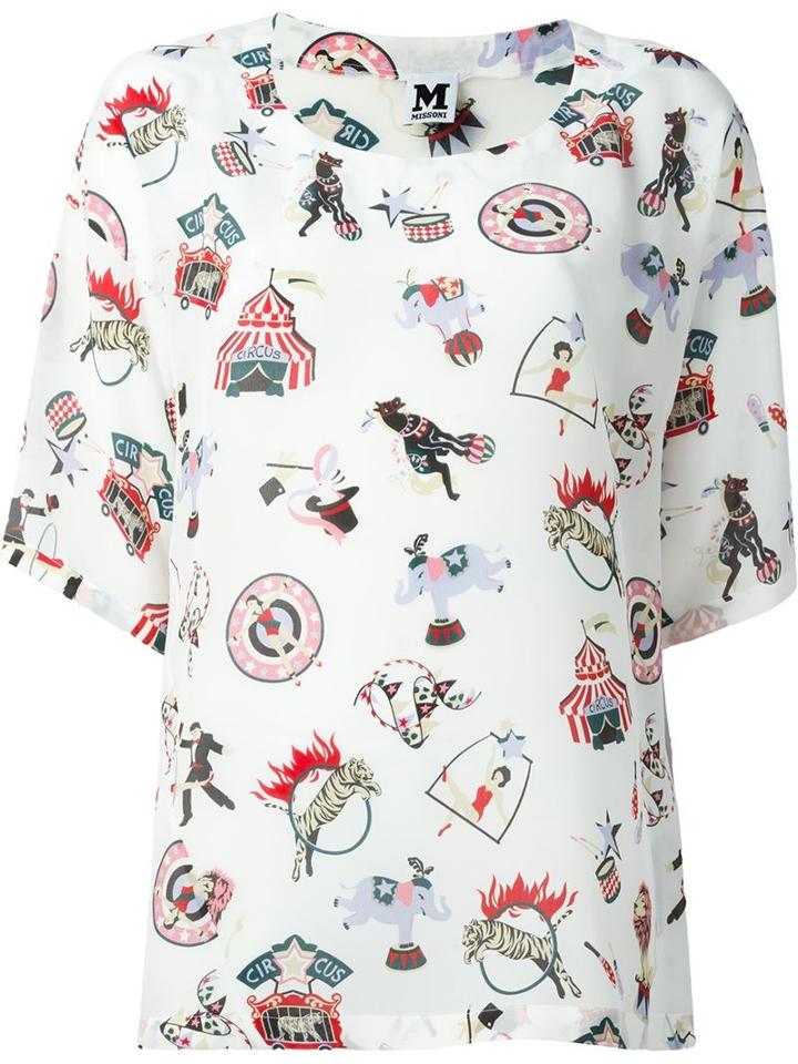 M Missoni Circus Print Top
