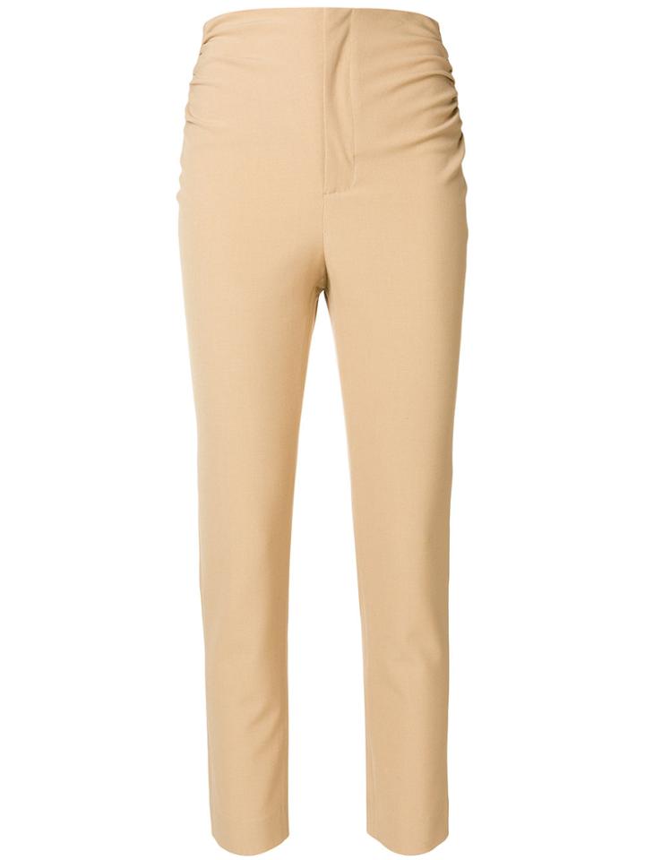 Jacquemus Cropped Skinny Trousers - Nude & Neutrals