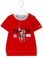 Lapin House - Polo Print T-shirt - Kids - Cotton/spandex/elastane - 18 Mth, Toddler Boy's, Red