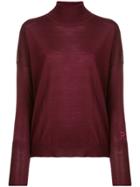 Roseanna Roll Neck Sweater - Red