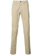 Simeone Napoli Torino Skinny Trousers, Men's, Size: 30, Nude/neutrals, Cotton