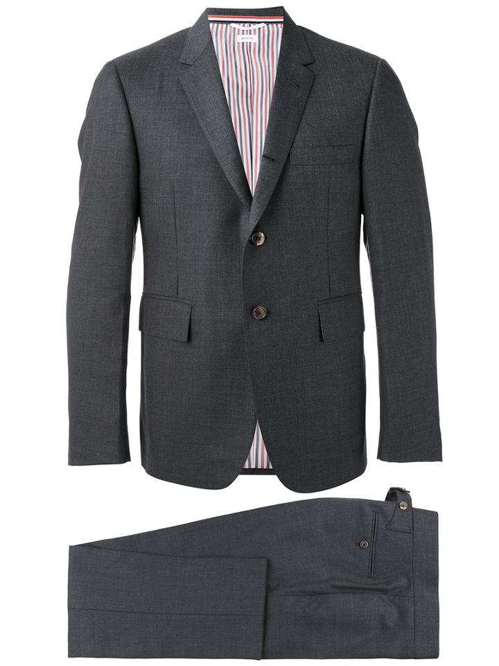 Thom Browne Formal Two-piece Suit, Men's, Size: 3, Grey, Wool/cupro