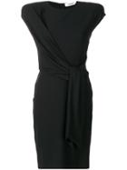 Chalayan Tie Waist Midi Dress - Black