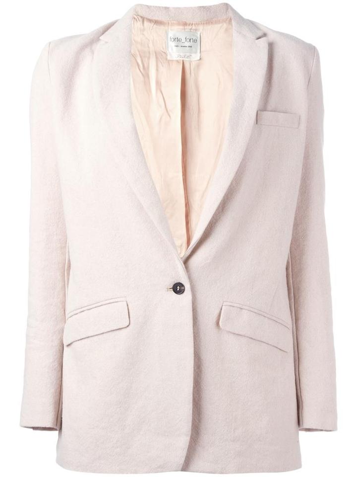 Forte Forte Narrow Lapel Blazer, Women's, Size: 2, Pink/purple, Linen/flax/wool/polyimide/viscose