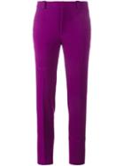 Roland Mouret Straight Leg Trousers, Women's, Size: 8, Pink/purple, Silk/polyester/spandex/elastane/viscose