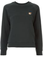 Maison Kitsuné Slim-fit Logo Patch Sweatshirt - Green