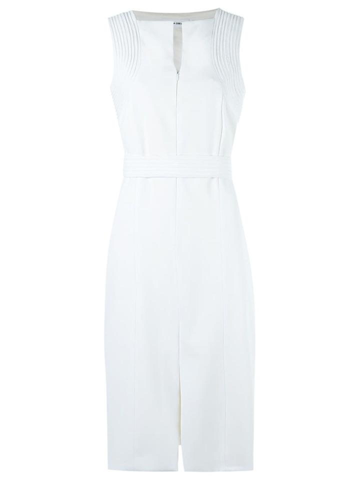 Gloria Coelho Panelled Dress - White