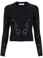 Nk Sequin Sweater - Blue