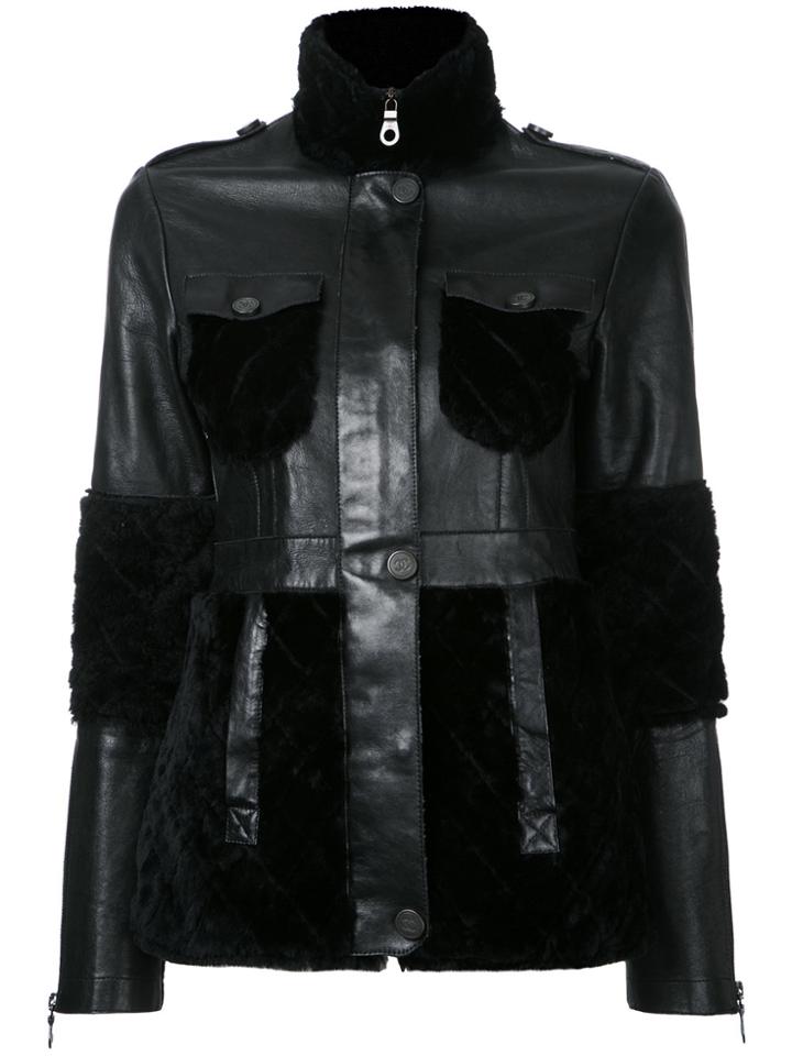 Chanel Vintage Cc Logo Jacket - Black