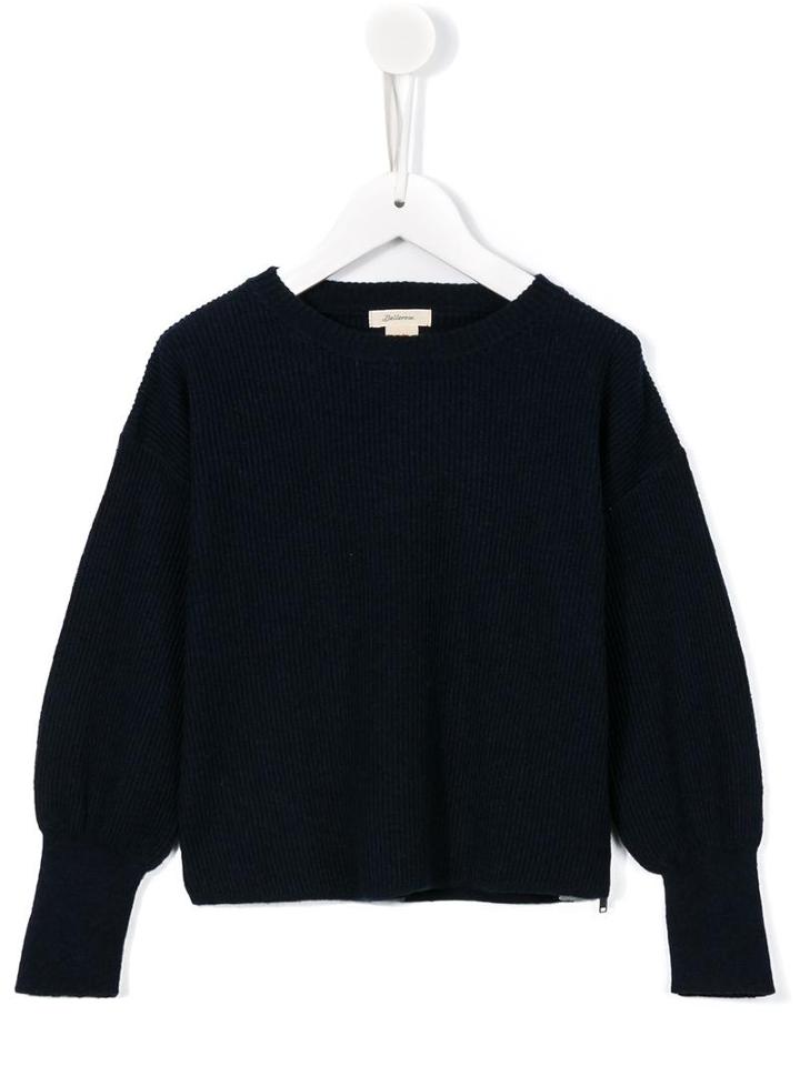 Bellerose Kids Ribbed Jumper, Toddler Boy's, Size: 4 Yrs, Blue