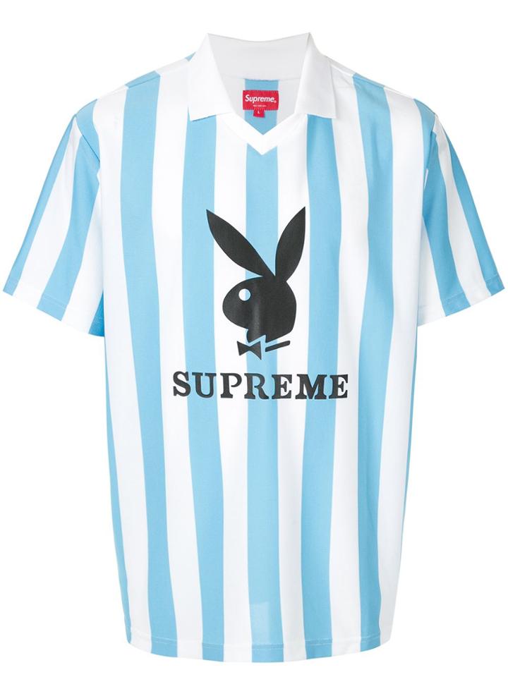 Supreme Playboy-print Top - Blue