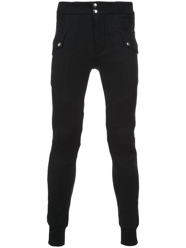 Balmain Cargo Track Pants - Black