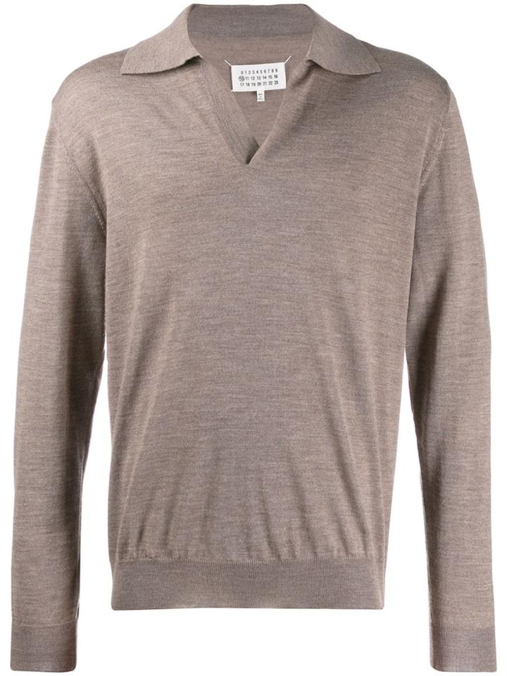 Maison Margiela Collared Sweater - Brown