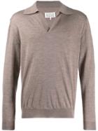 Maison Margiela Collared Sweater - Brown