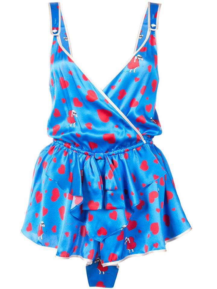 Morgan Lane Paulina Romper - Blue