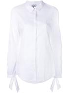 Twin-set Colour Contrast Longsleeved Shirt - White