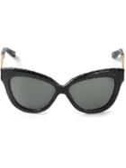 Linda Farrow Cat Eye Sunglasses, Men's, Black, Metal (other)