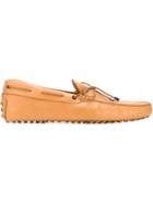 Tod S Gommino Driving Shoes, Men's, Size: 8, Nude/neutrals, Leather/rubber