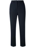 Margaret Howell Cropped High Waist Trousers - Blue