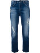 Armani Jeans - Cropped Jeans - Women - Cotton/spandex/elastane - 27, Blue, Cotton/spandex/elastane