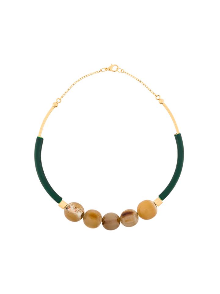 Marni Beaded Necklace - Green
