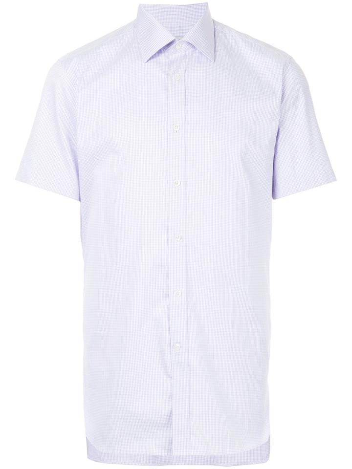 Gieves & Hawkes Micro Print Shirt - Pink & Purple