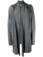 Lost & Found Ria Dunn - Open Hooded Cardigan - Men - Cotton/linen/flax/spandex/elastane - Xs, Grey, Cotton/linen/flax/spandex/elastane