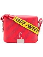 Off-white Binder Clip Bag - Red