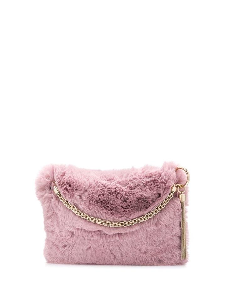Jimmy Choo Callie Fur Tote - Pink