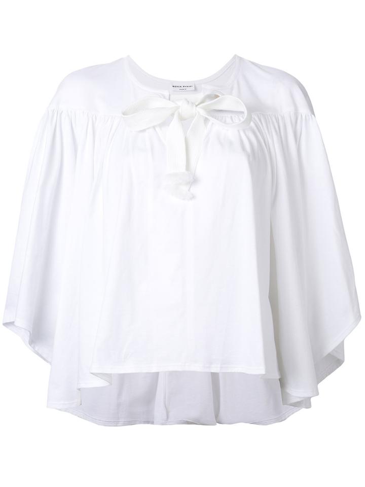 Bow-detail Blouse - Women - Cotton - Xs, White, Cotton, Sonia Rykiel