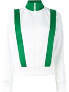 Ganni - Contrast Trim Fitted Jacket - Women - Polyester - 38, Women's, White, Polyester