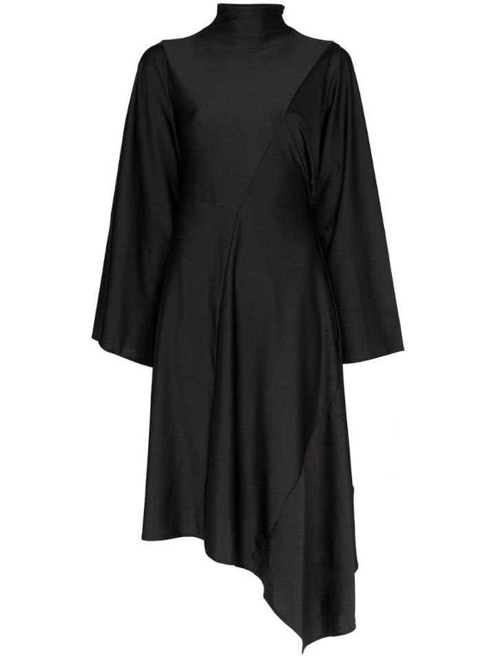 Ambush Asymmetric Midi Dress - Black