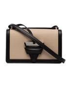 Loewe Beige And Black Barcelona Leather Shoulder Bag - Nude & Neutrals