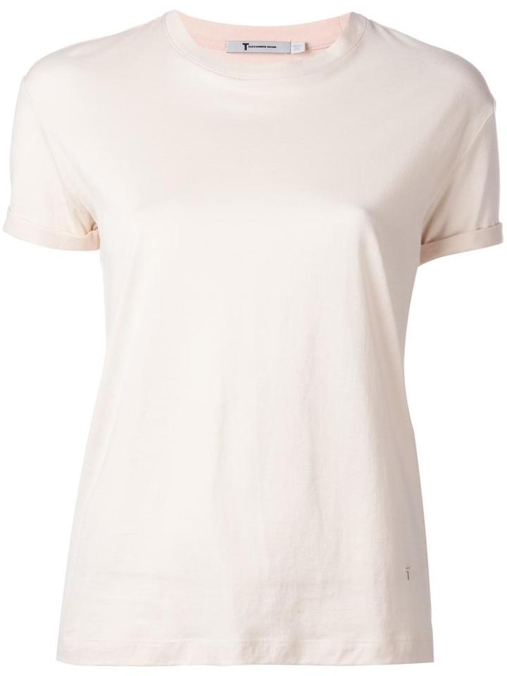 T By Alexander Wang Plain T-shirt, Women's, Size: Small, Pink/purple, Cotton