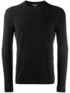 Giorgio Armani Jersey Sweatshirt - Black