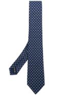 Salvatore Ferragamo Moth Print Tie - Blue