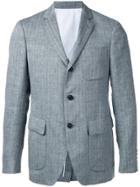 Wooster + Lardini Textured Stripe Blazer - Grey