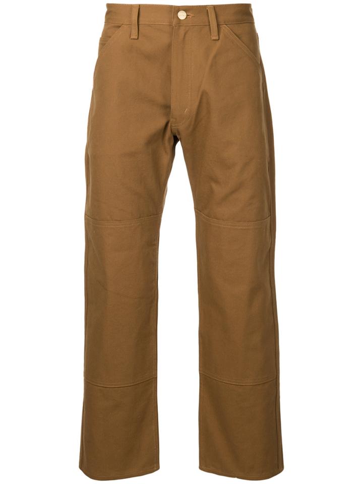Junya Watanabe Man Rear Pocket Detail Trousers - Brown
