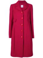 Moschino Pre-owned Single Breasted Midi Coat - Red