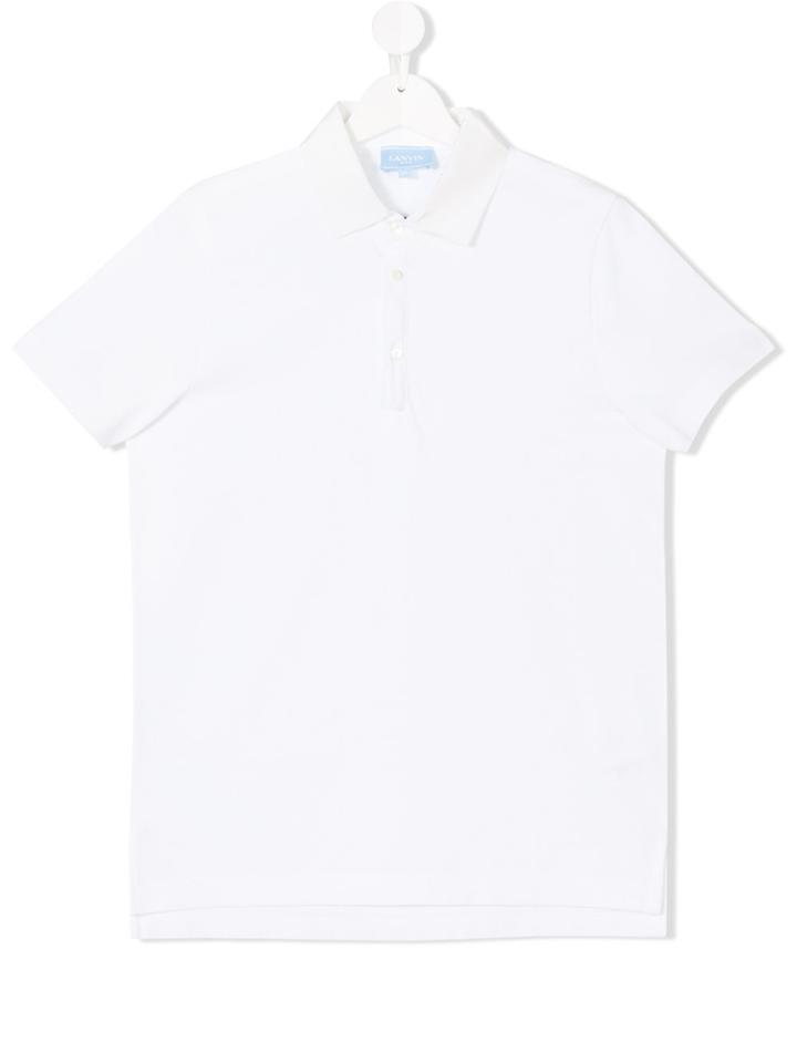 Lanvin Petite Teen Short-sleeved Polo Shirt - White