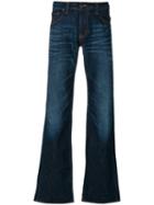 Armani Jeans - Distressed Bootcut Jeans - Men - Cotton - 32, Blue, Cotton