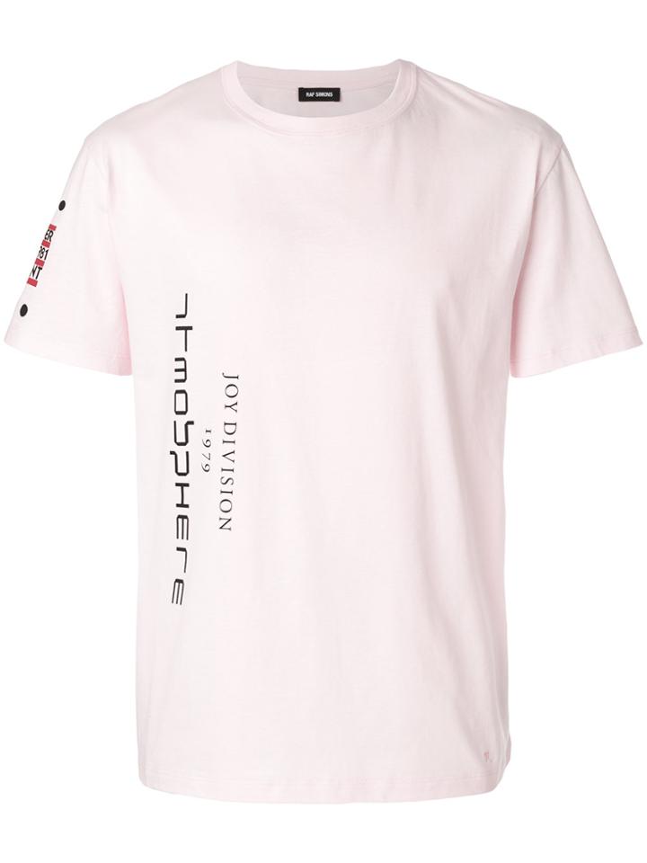 Raf Simons Joy Division T-shirt - Pink & Purple