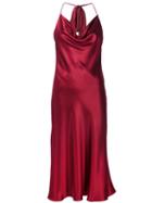 Cushnie Et Ochs Backless Dress, Women's, Size: 4, Red, Silk