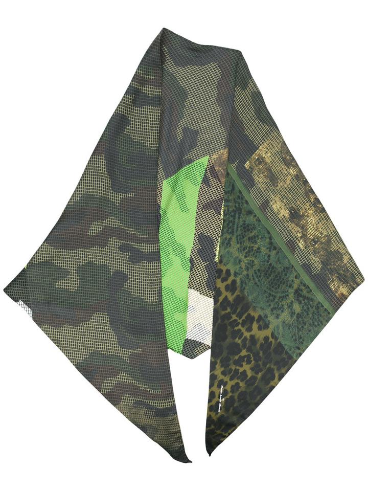 Pierre-louis Mascia Multi-print Scarf, Women's, Brown, Silk