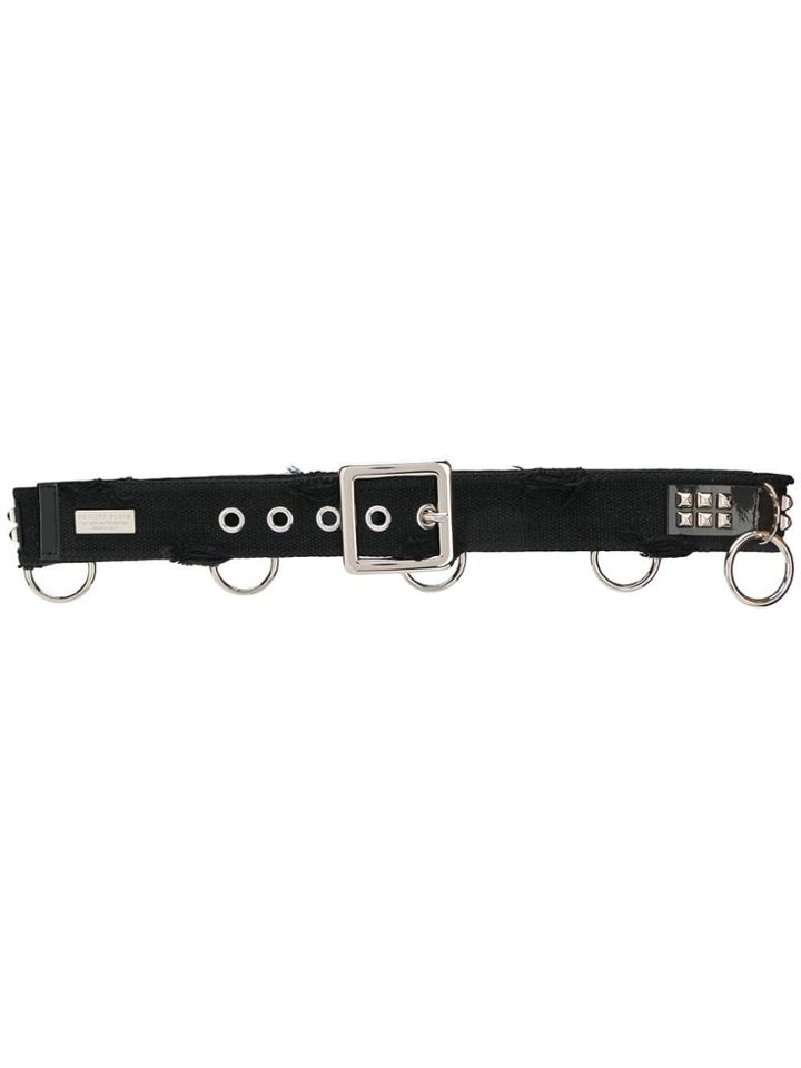 Philipp Plein Stud Embellished Belt - Black