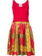 Moschino Baroque Frame Dress - Red